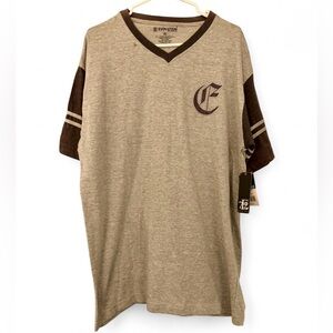 NWT Men’s Evolution In Design Heather Gray Jersey Style V-neck T-Shirt Size XL